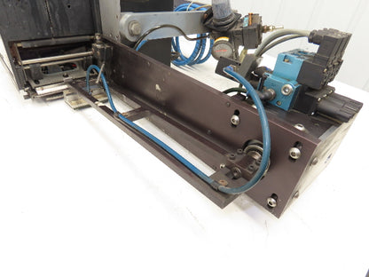 Sato M-8485S Label Mill Barcode Printer Labeler Pneumatic Blower Applicator