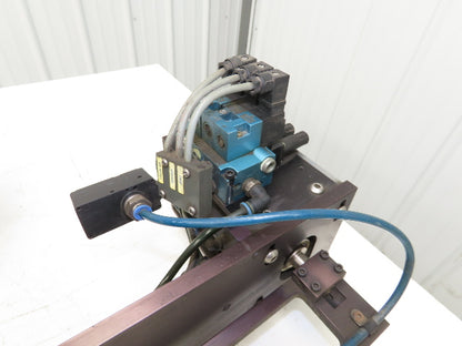 Sato M-8485S Label Mill Barcode Printer Labeler Pneumatic Blower Applicator