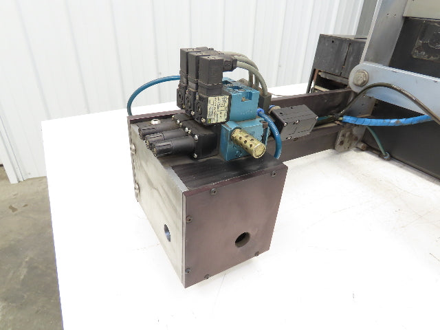 Sato M-8485S Label Mill Barcode Printer Labeler Pneumatic Blower Applicator