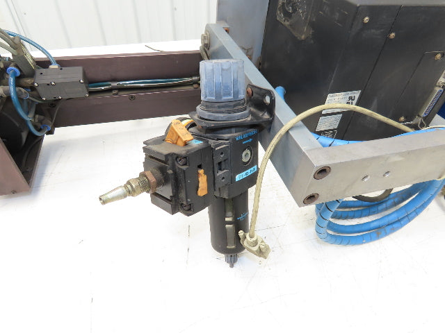 Sato M-8485S Label Mill Barcode Printer Labeler Pneumatic Blower Applicator