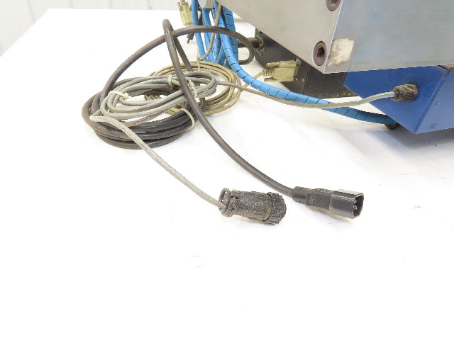 Sato M-8485S Label Mill Barcode Printer Labeler Pneumatic Blower Applicator