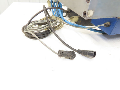 Sato M-8485S Label Mill Barcode Printer Labeler Pneumatic Blower Applicator