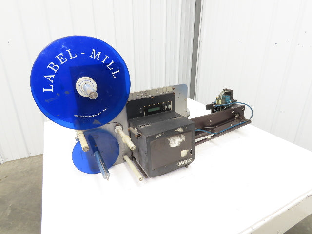 Sato M-8485S Label Mill Barcode Printer Labeler Pneumatic Blower Applicator