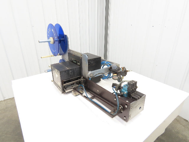 Sato M-8485S Label Mill Barcode Printer Labeler Pneumatic Blower Applicator