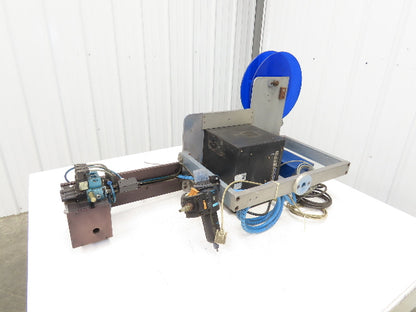 Sato M-8485S Label Mill Barcode Printer Labeler Pneumatic Blower Applicator