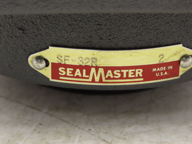 SealMaster  SF-32R Flange Mount Ball Bearing 2" Bore 4 Bolt Set Screw Locking