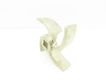 316L Stainless Centrifugal Pump Impeller 4-Blade 1"Square Bore 8"OD IM-328