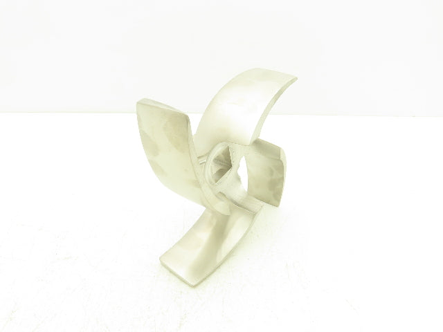 316L Stainless Centrifugal Pump Impeller 4-Blade 1"Square Bore 8"OD IM-328