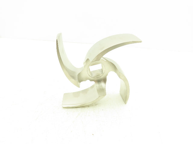 316L Stainless Centrifugal Pump Impeller 4-Blade 1"Square Bore 8"OD IM-328