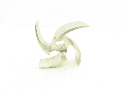 316L Stainless Centrifugal Pump Impeller 4-Blade 1"Square Bore 8"OD IM-328