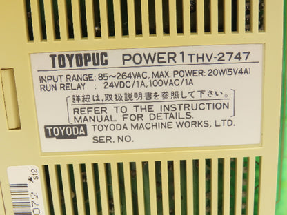Toyoda Machine Works Toyopuc PLC Chassis Rack CPU Processor I/O Module *Read