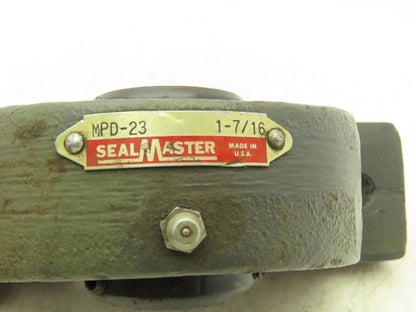 SealMaster MPD-23 Pillow Block Bearing 1 7/16" Bore 2 Bolt Base Insert 3-17D