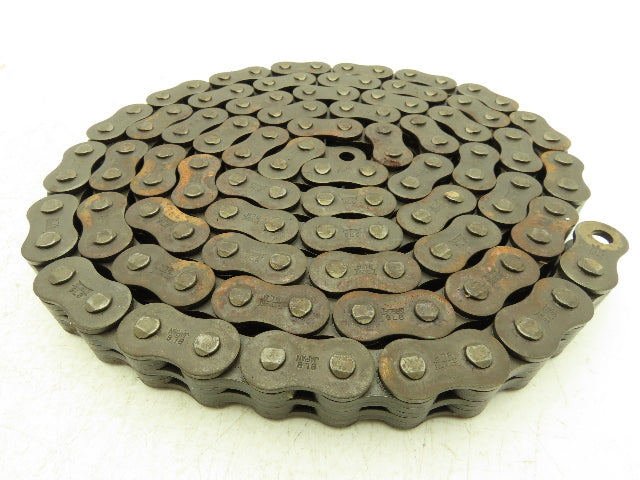 Tsubaki BL8 Single Strand Leaf Chain 3x4 Lacing 1" Pitch BL-8 Series 10'