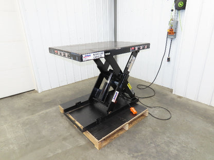 Autoquip 36S40 Hydraulic Scissor Lift Table 4000lb 36" Travel 36x48" Top 1Ph