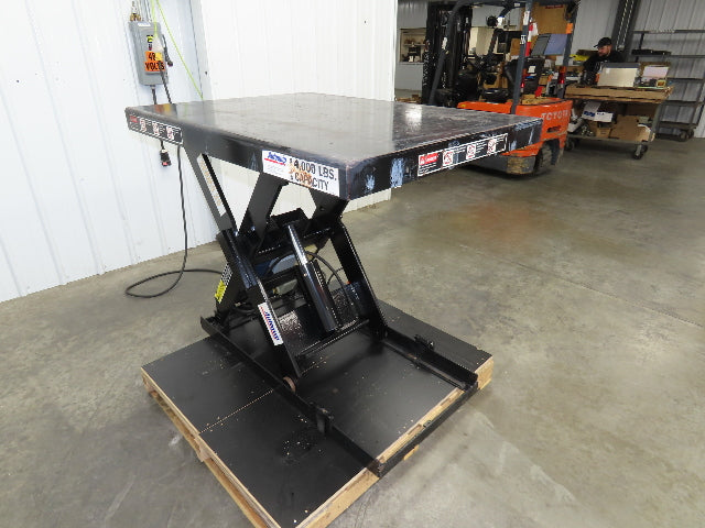 Autoquip 36S40 Hydraulic Scissor Lift Table 4000lb 36" Travel 36x48" Top 1Ph