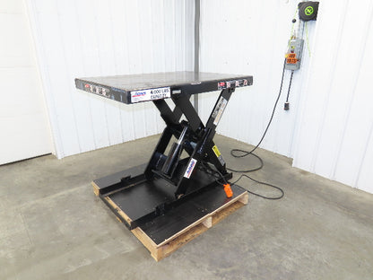 Autoquip 36S40 Hydraulic Scissor Lift Table 4000lb 36" Travel 36x48" Top 1Ph