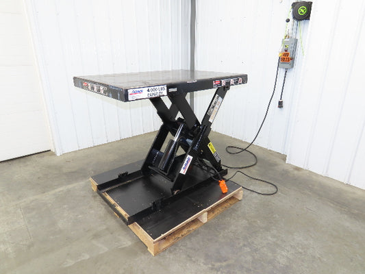Autoquip 36S40 Hydraulic Scissor Lift Table 4000lb 36" Travel 36x48" Top 1Ph