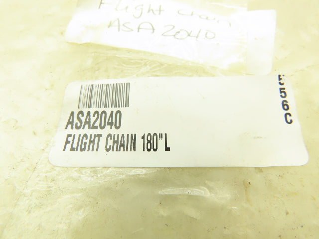 Maxtop ASA2040 Flight Chain 1" Pitch 180"L Single Strand Attachment Roller Chain