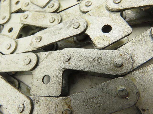 Maxtop ASA2040 Flight Chain 1" Pitch 180"L Single Strand Attachment Roller Chain