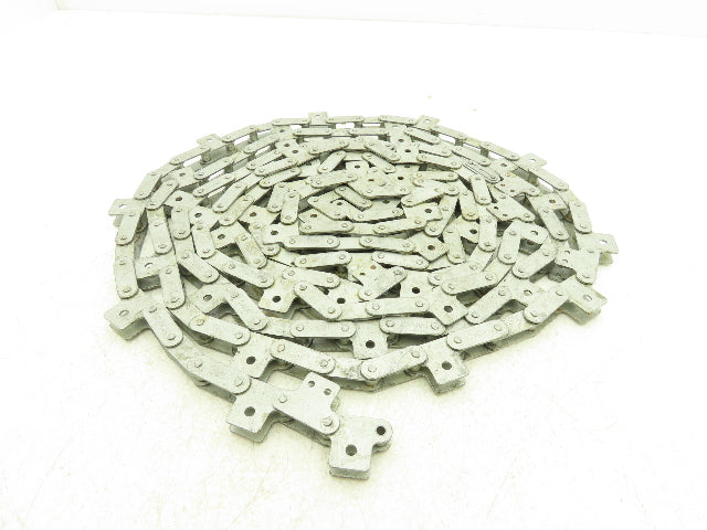 Maxtop ASA2040 Flight Chain 1" Pitch 180"L Single Strand Attachment Roller Chain