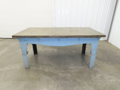 Vintage Precision Steel Welding Layout Table 72x36" Cast Iron 1-11/16" Thick Top
