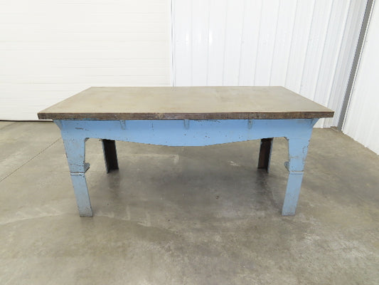 Vintage Precision Steel Welding Layout Table 72x36" Cast Iron 1-11/16" Thick Top
