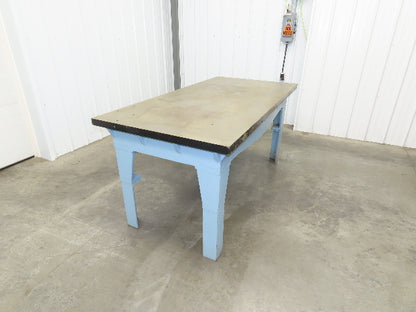 Vintage Precision Steel Welding Layout Table 72x36" Cast Iron 1-11/16" Thick Top