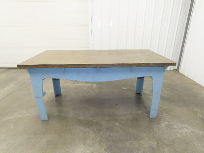 Vintage Precision Steel Welding Layout Table 72x36" Cast Iron 1-11/16" Thick Top