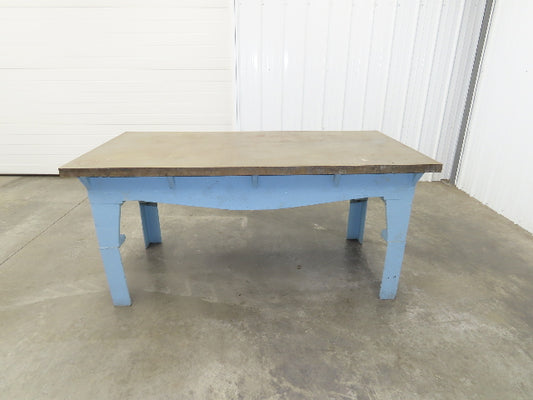 Vintage Precision Steel Welding Layout Table 72x36" Cast Iron 1-11/16" Thick Top