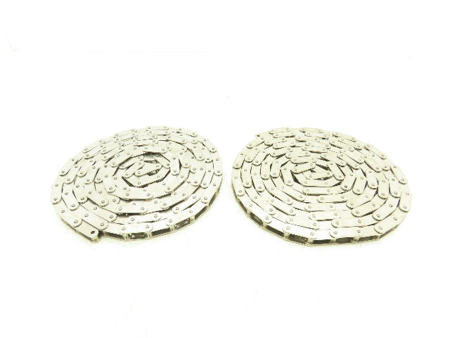 Tsubaki 2040SS Stainless Roller Chain 1" Pitch 10'L Single Strand  Lot of 2