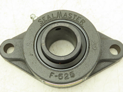 SealMaster SFT-19 Flange Bearing 1 3/16" Bore 2 Bolt Mount 2-13 Insert Lot Of 5