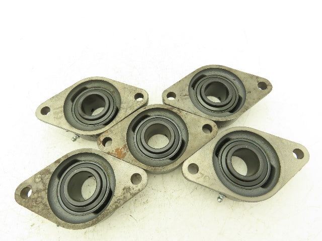 SealMaster SFT-19 Flange Bearing 1 3/16" Bore 2 Bolt Mount 2-13 Insert Lot Of 5