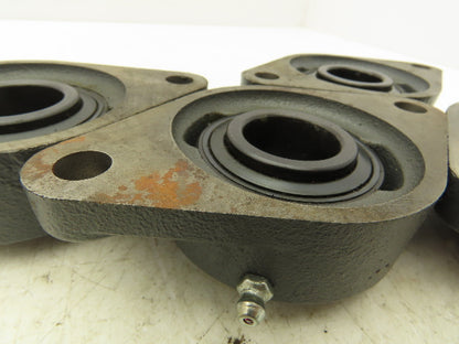 SealMaster SFT-19 Flange Bearing 1 3/16" Bore 2 Bolt Mount 2-13 Insert Lot Of 5