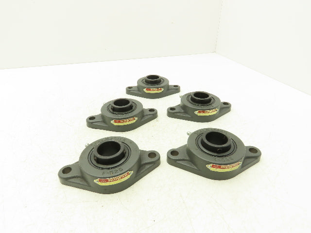 SealMaster SFT-19 Flange Bearing 1 3/16" Bore 2 Bolt Mount 2-13 Insert Lot Of 5