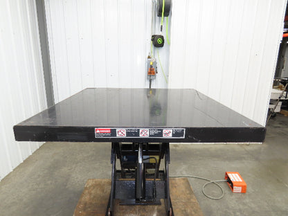 Autoquip 36S25 Hydraulic Scissor Lift Table 2500lb 36" Travel 48x48" Top 1Ph