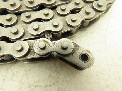 Rexnord 843SS Straight Running TableTop Base Roller Chain 1/2"Pitch 10'L
