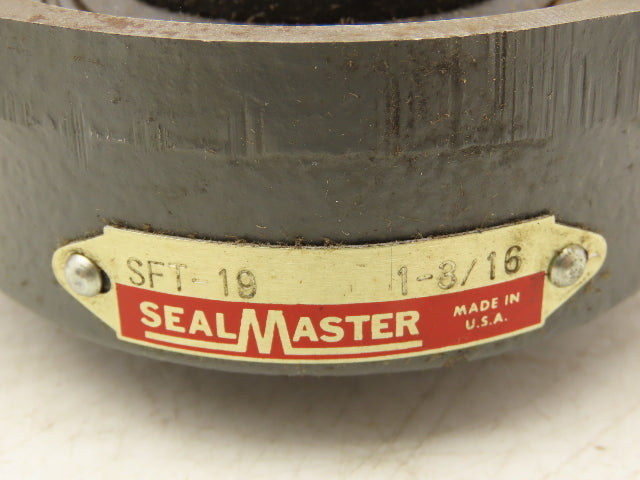 SealMaster SF-19 Flange Bearing 1 3/16" Bore 2 Bolt Mount 2-13 Bearing Insert