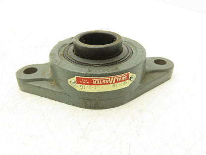 SealMaster SF-19 Flange Bearing 1 3/16" Bore 2 Bolt Mount 2-13 Bearing Insert