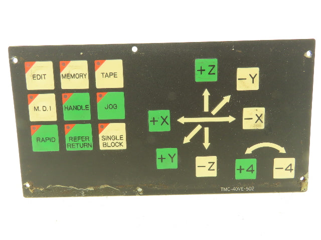Omron TMC-40VE-502 HMI Operator Axis Control Panel Push Button B2F-27Z4L-502