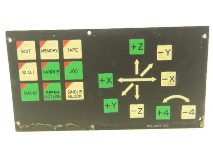 Omron TMC-40VE-502 HMI Operator Axis Control Panel Push Button B2F-27Z4L-502