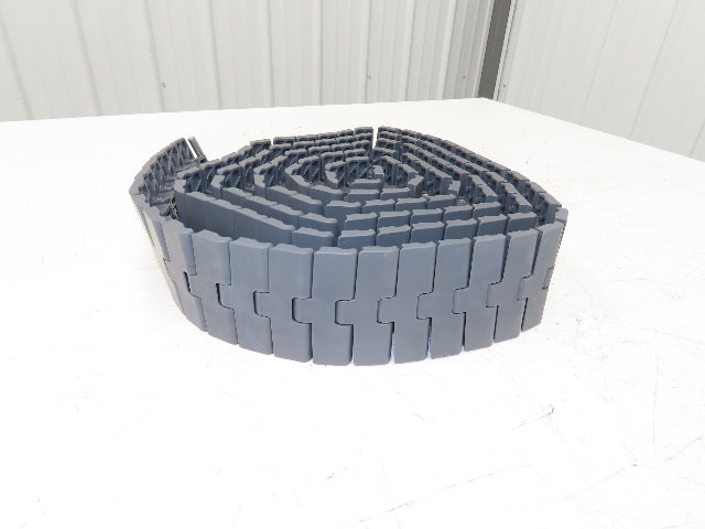 System Plast LFG 2250M-K330FT TableTop Conveyor Chain 3.3"x 10'L Side-Flex Gray