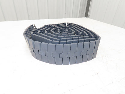 System Plast LFG 2250M-K330FT TableTop Conveyor Chain 3.3"x 10'L Side-Flex Gray