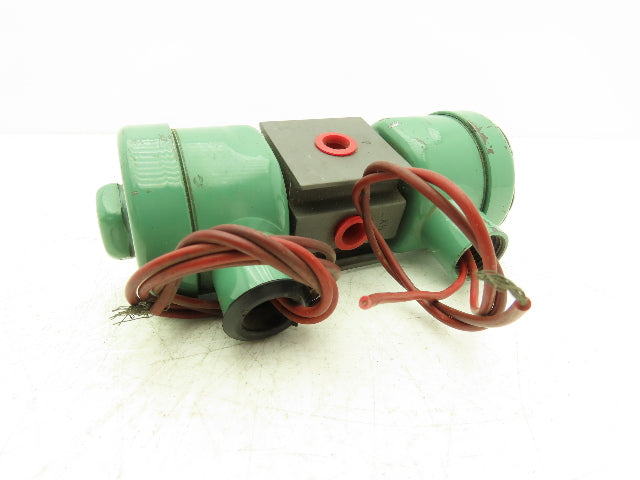 Asco Red-Hat EF8340A2 Double Solenoid Valve 3-Way 1/4"NPT 150PSI 120V