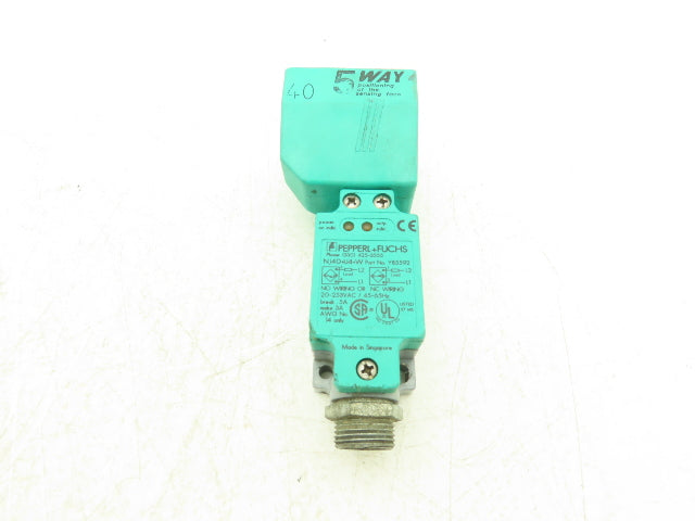 Pepperl + Fuchs NJ40+U4+W Proximity Sensor Switch 20-253VAC Y85592