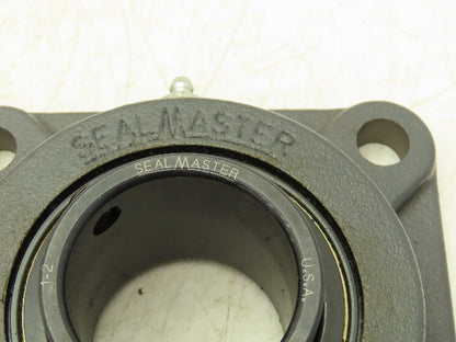 SealMaster SF-32R Flange Ball Bearing 2" Bore W/Bearing Insert 1-2 4 Bolt Mount