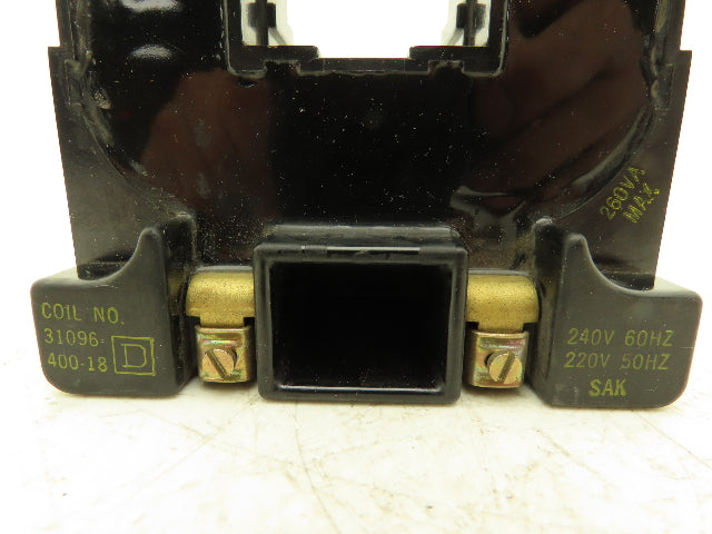 Square D 31096-400-18 NEMA Size 5 240V Coil Replacement Magnetic Coil 260VA Max