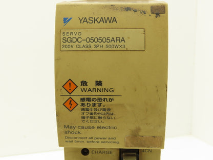 Yaskawa SGDC050505ARA Drivepack Servo Unit 280-330VDC Input 0-230VAC 3Ph Output