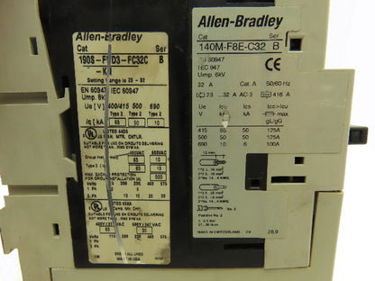 Allen Bradley 190S-FND3-FC32C-KN Combination Starter 32A Breaker 120V Coil