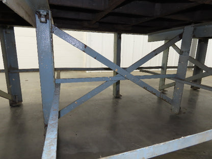 Vintage Precision Steel Welding Layout Table 109x48" Cast Iron 1-1/2" Thick Top