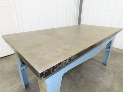 Vintage Precision Steel Welding Layout Table 72x36" Cast Iron 1-11/16" Thick Top